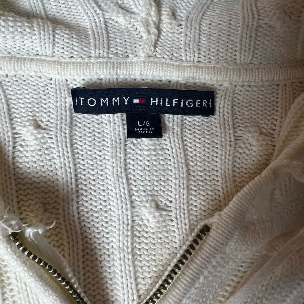 Tommy Hilfiger Women's Off-White Cardigan - Picture 2 of 4